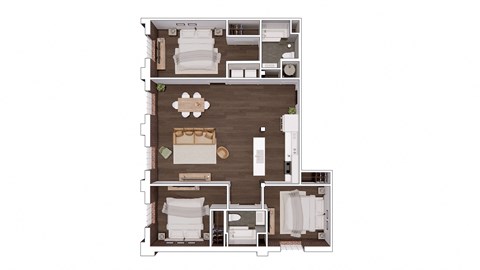 D3.1 Floor Plan at The Mill at Prattville, Prattville